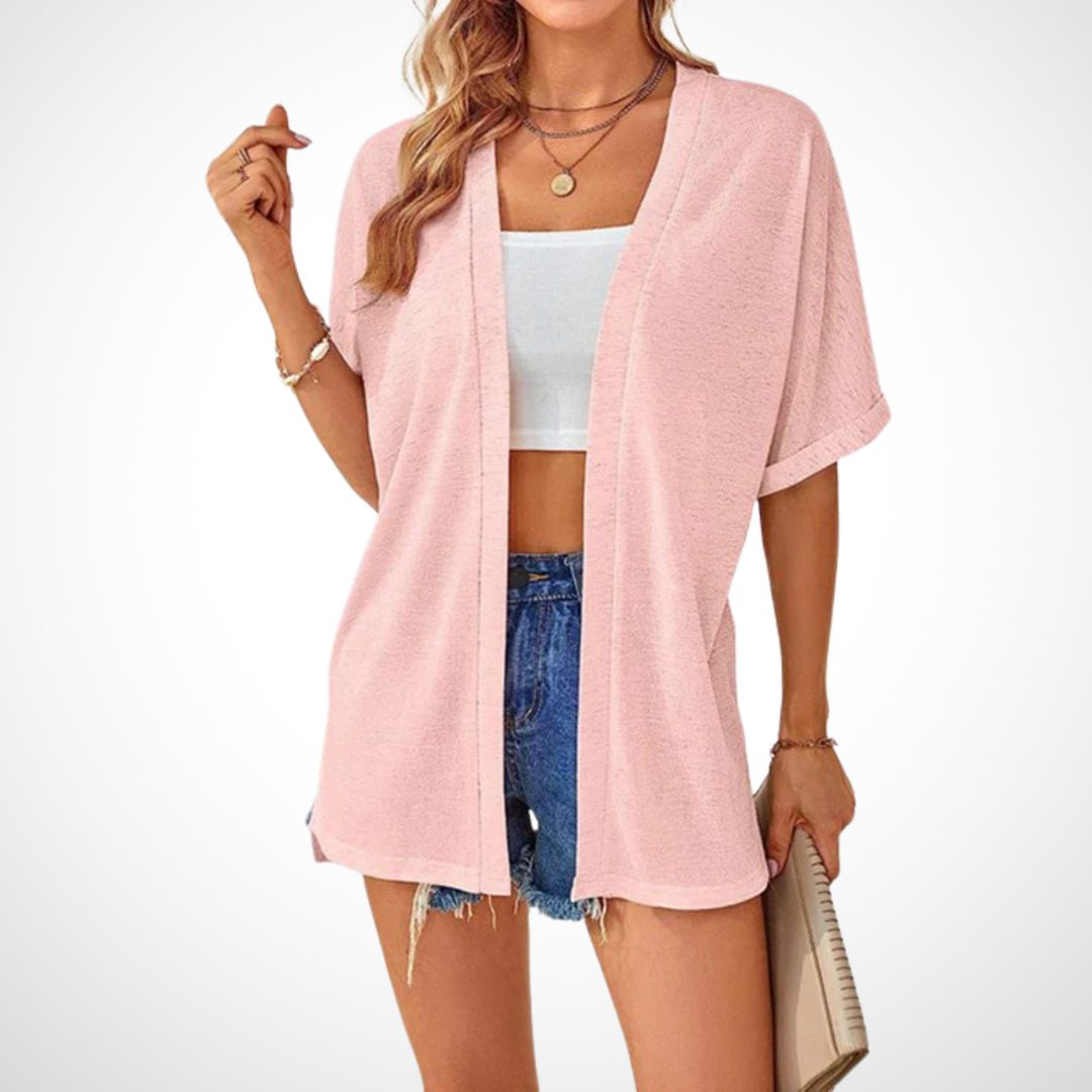 Ruth™ | Stijlvolle Vloeiende Korte Mouwen Cardigan