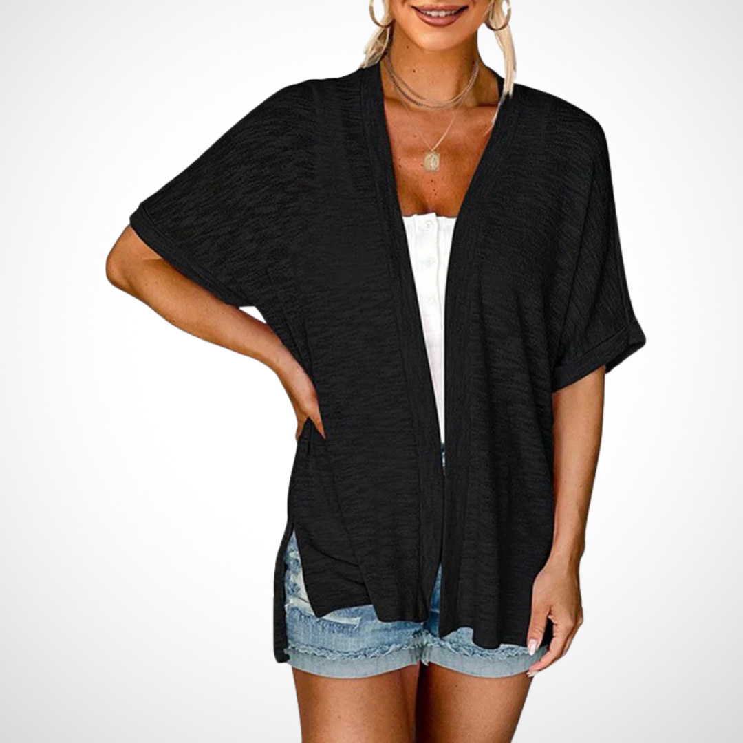 Ruth™ | Stijlvolle Vloeiende Korte Mouwen Cardigan
