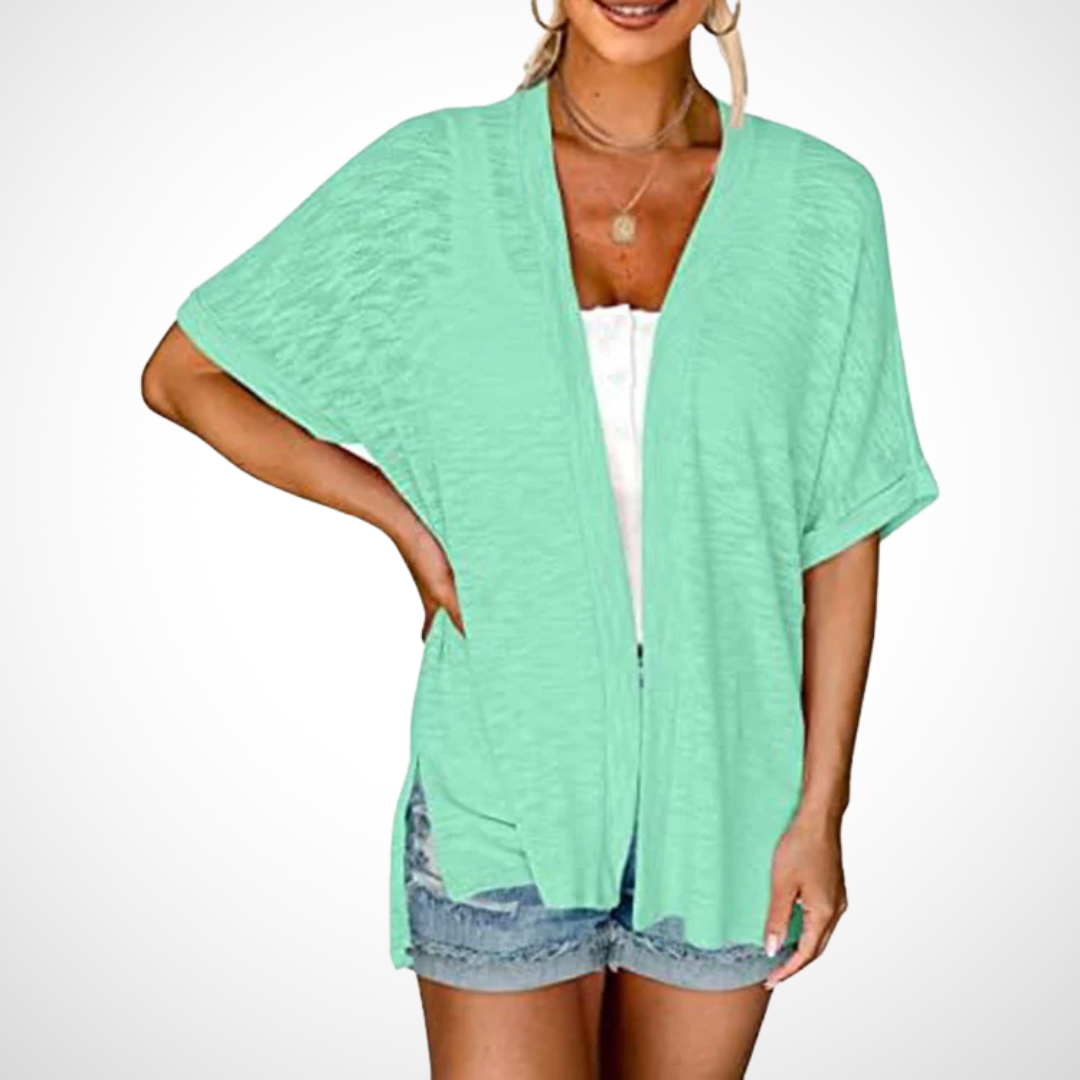 Ruth™ | Stijlvolle Vloeiende Korte Mouwen Cardigan
