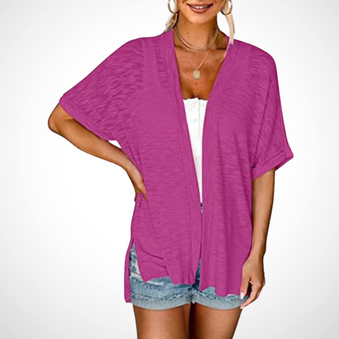 Ruth™ | Stijlvolle Vloeiende Korte Mouwen Cardigan