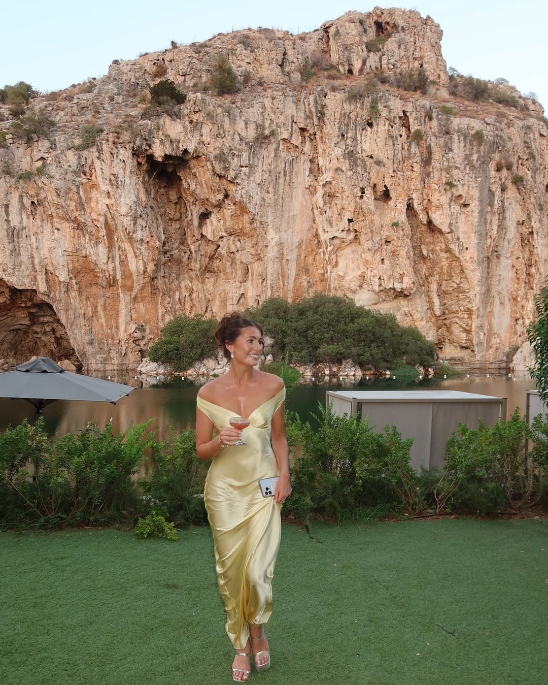 Gabrielle | Dames Bruiloft Gast Kanten Off Shoulder Jurk Avond