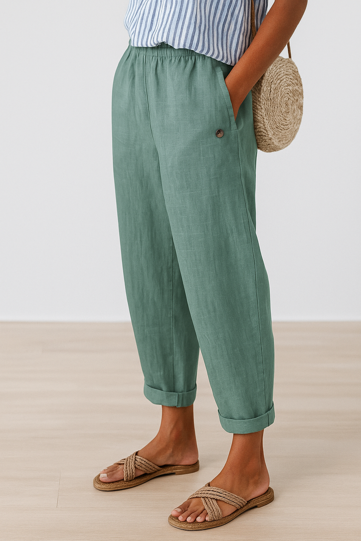 Wanda™ | Stijlvolle Broek Met Zakken Aan De Zijkant