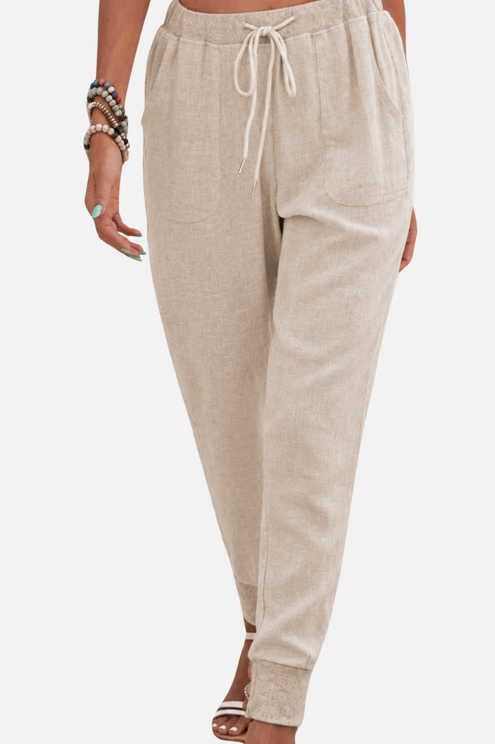Tara | Dames Joggingbroek met Touwtjes en Elastische Enkelmanchetten