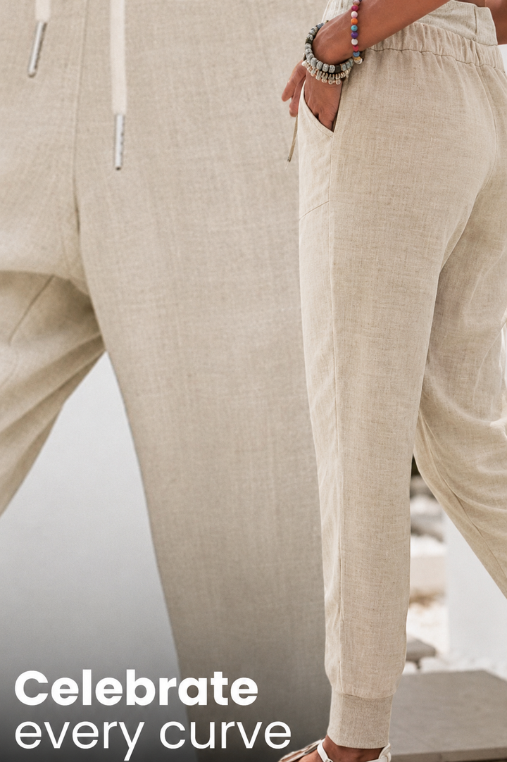 Tara | Dames Joggingbroek met Touwtjes en Elastische Enkelmanchetten
