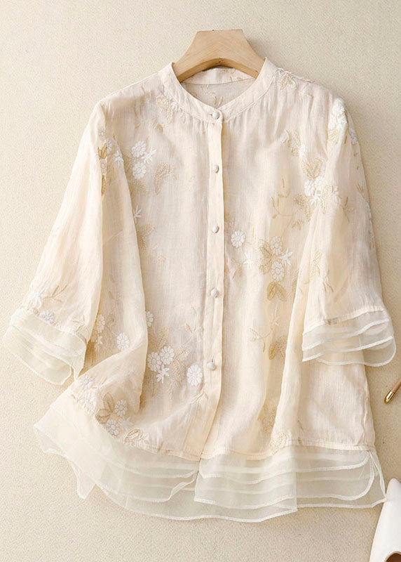 Kourtney™ | Chic Blouse met Bloemaccenten