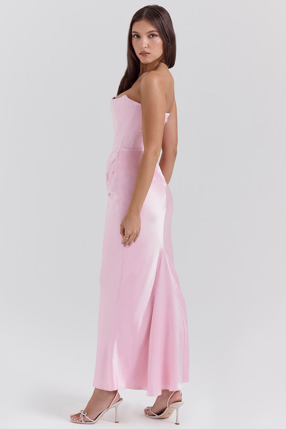 Camellia | Dames Trouwen Gasten Kanten Strapless Jurk Avond