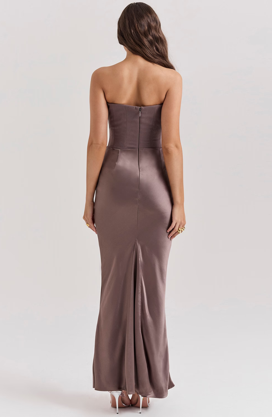 Camellia | Dames Trouwen Gasten Kanten Strapless Jurk Avond