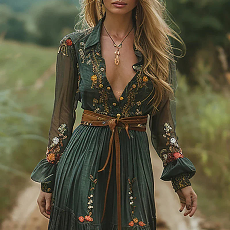 Selvara™ | Bohemian Bloemen Maxi Jurk