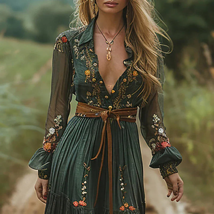 Selvara™ | Bohemian Bloemen Maxi Jurk
