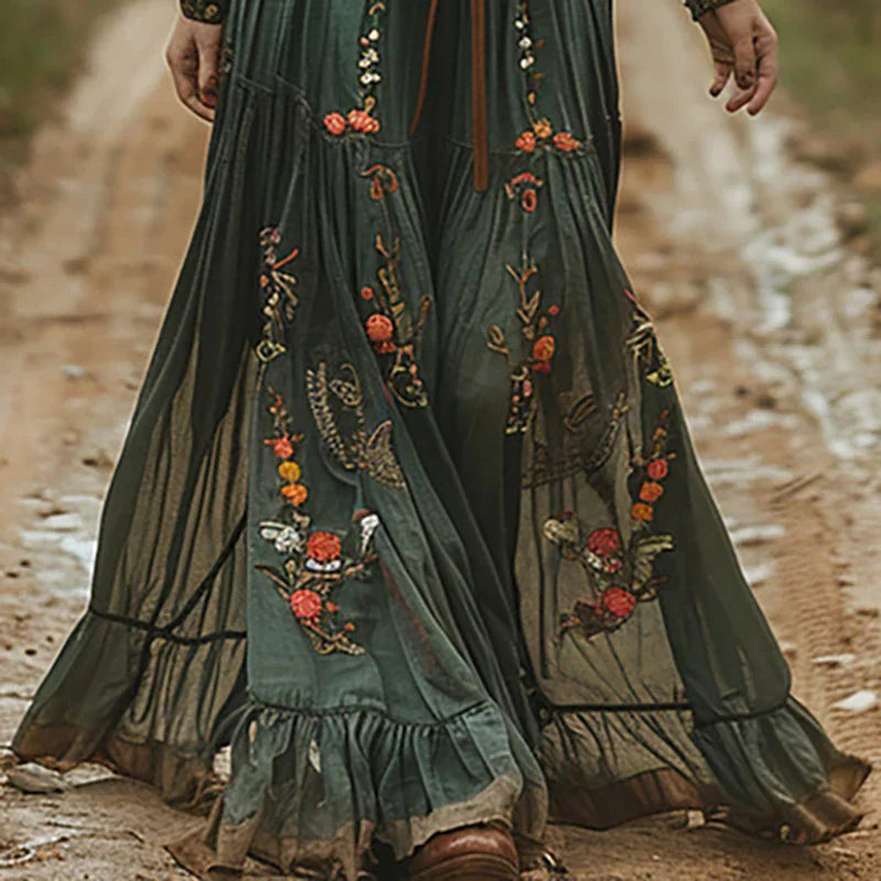Selvara™ | Bohemian Bloemen Maxi Jurk