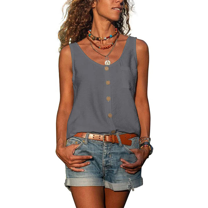 Gwen™ | Casual Mouwloos Top met Losse Pasvorm