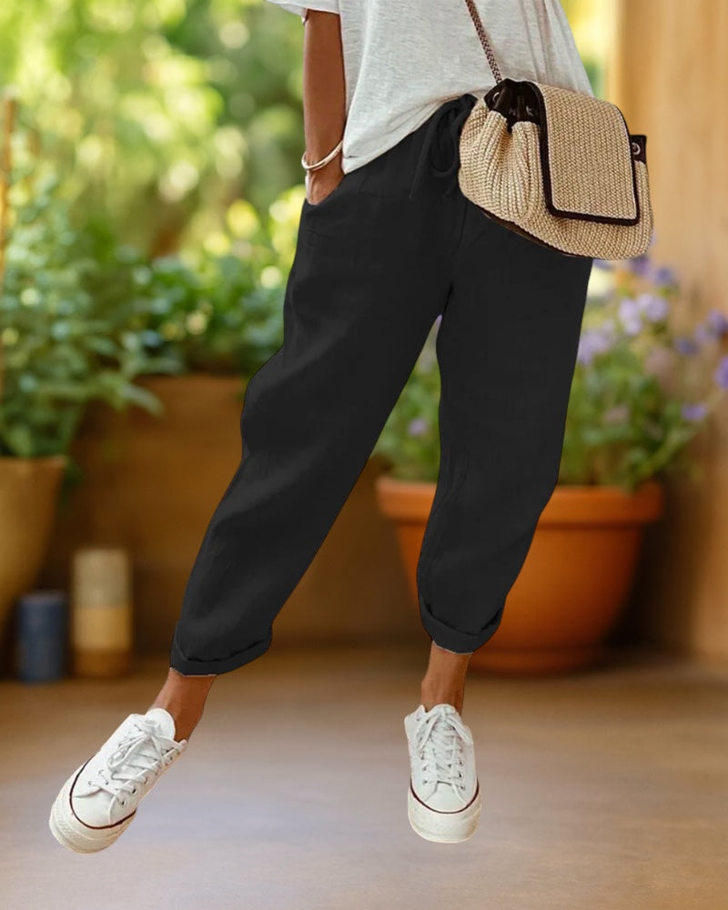 Juli | Stijlvolle Linnen Broek