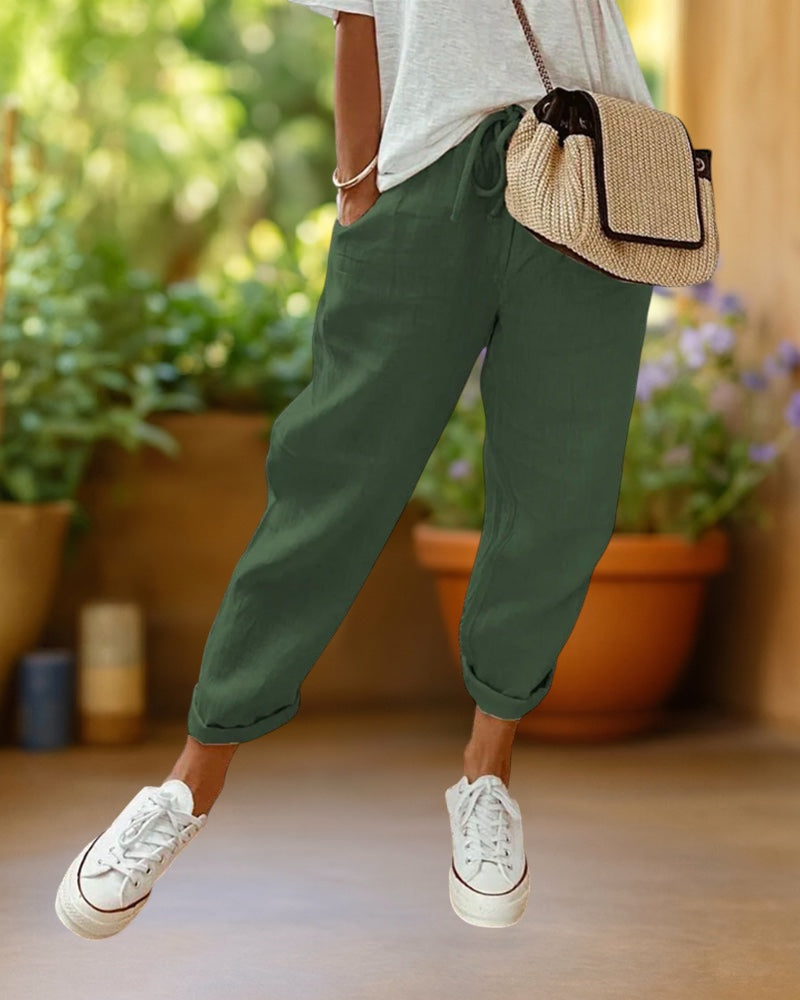 Juli | Stijlvolle Linnen Broek
