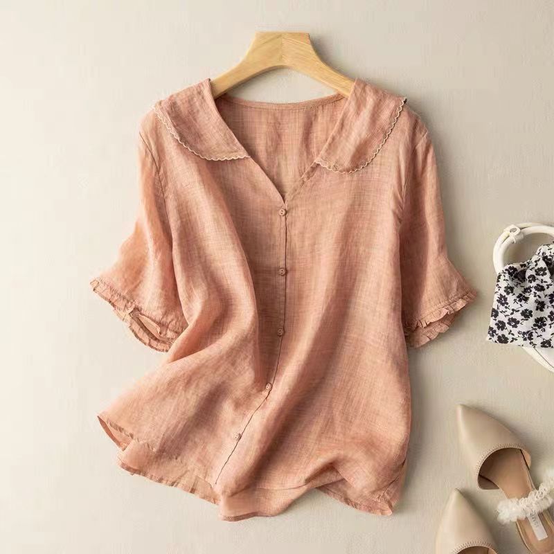 Kristi™ | Vintage Blouse met Knopdetails