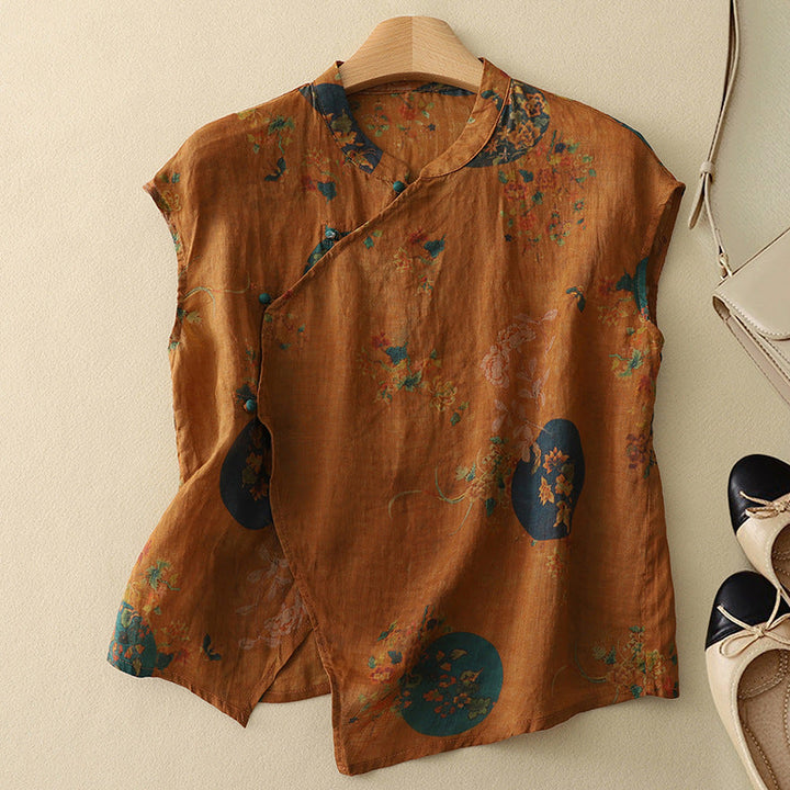 Amanda™ | Vintage Mouwloze Top