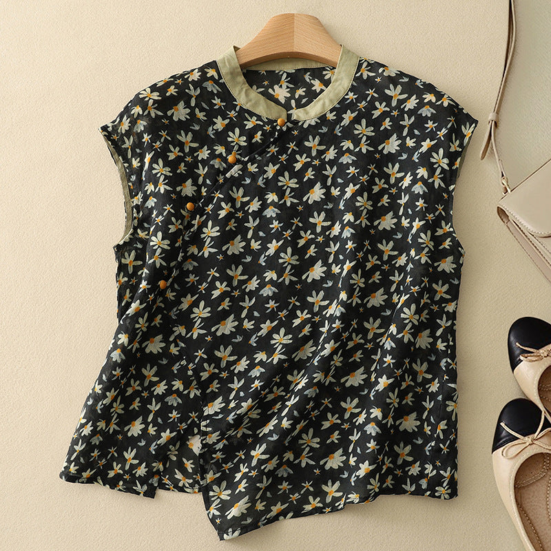 Amanda™ | Vintage Mouwloze Top