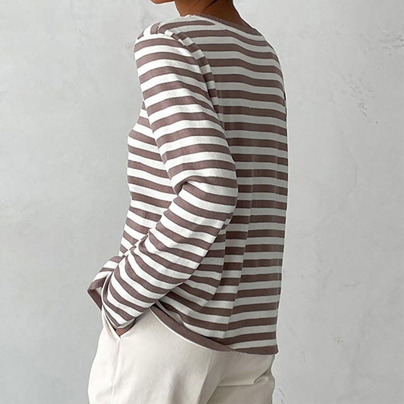 Dana™ | Elegante Gestreepte Zomer T-Shirt