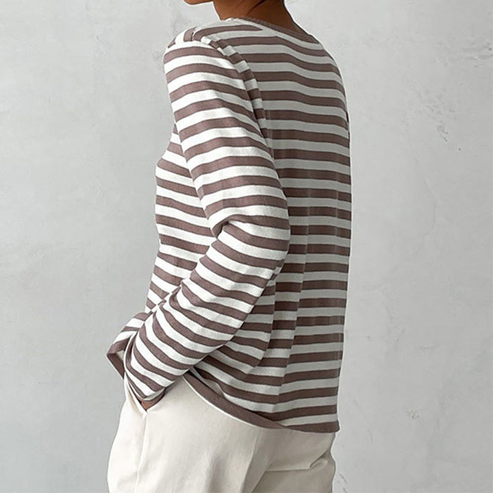 Dana™ | Elegante Gestreepte Zomer T-Shirt