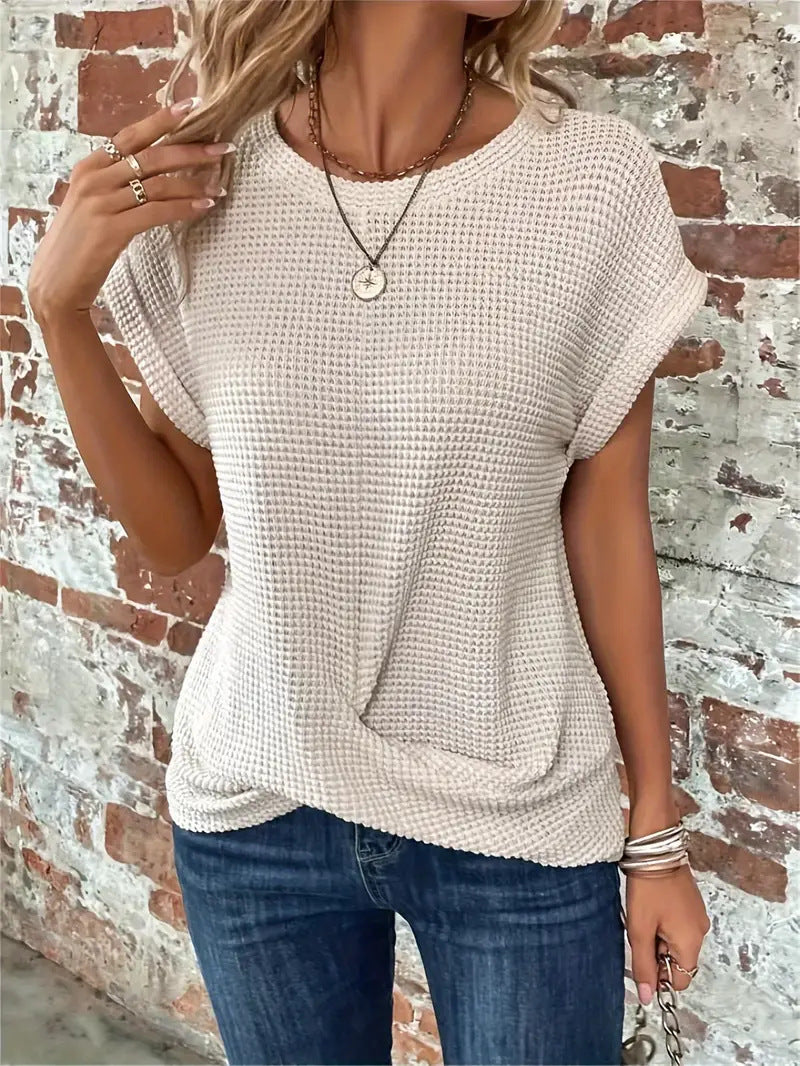 Sylvia™ | Wafelbrei Casual T-shirt