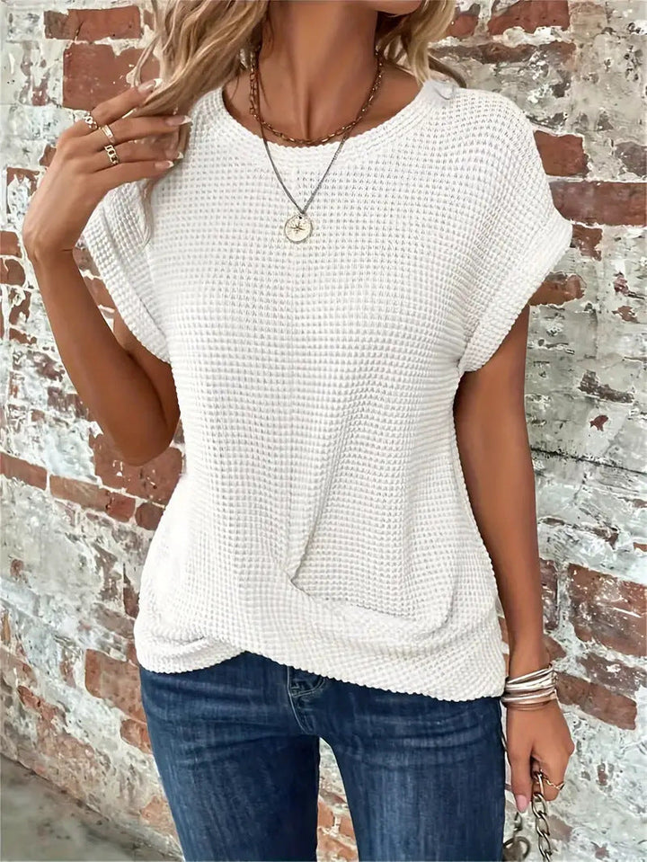 Sylvia™ | Wafelbrei Casual T-shirt