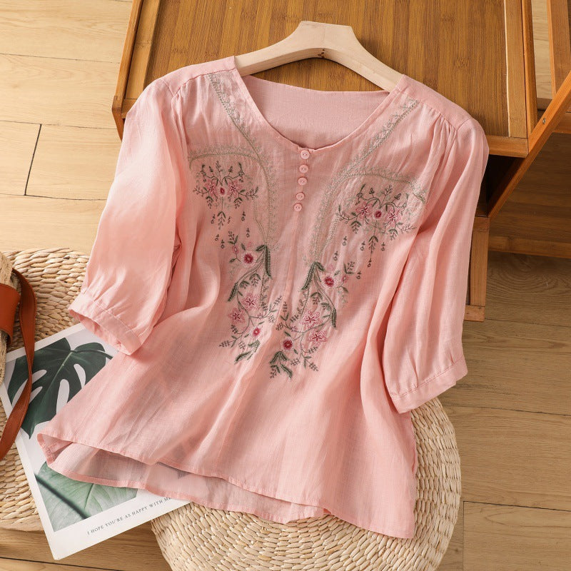 Tamsina™ | Bloemige Relaxed Blouse