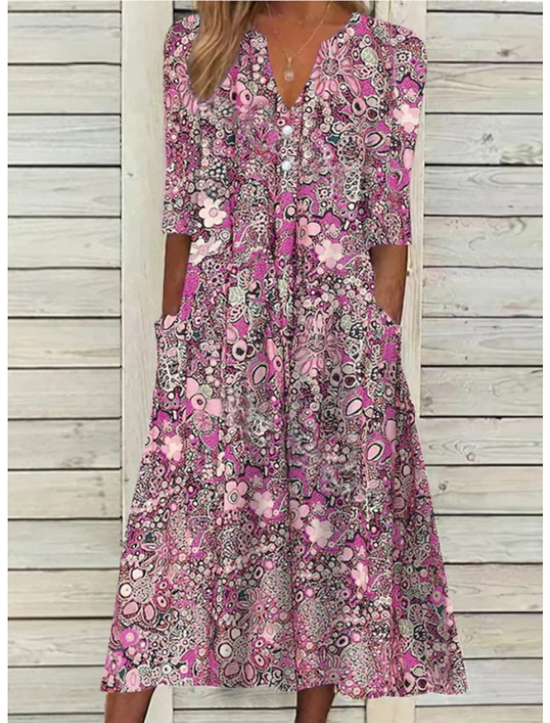 Janice™ | Elegante Zomerjurk met Buikbedekking