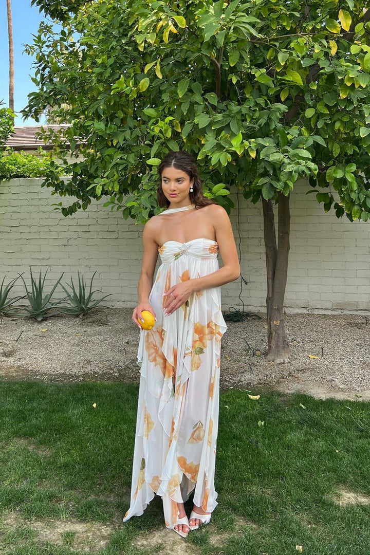 Gwen™ | Elegante Halter Maxi Jurk