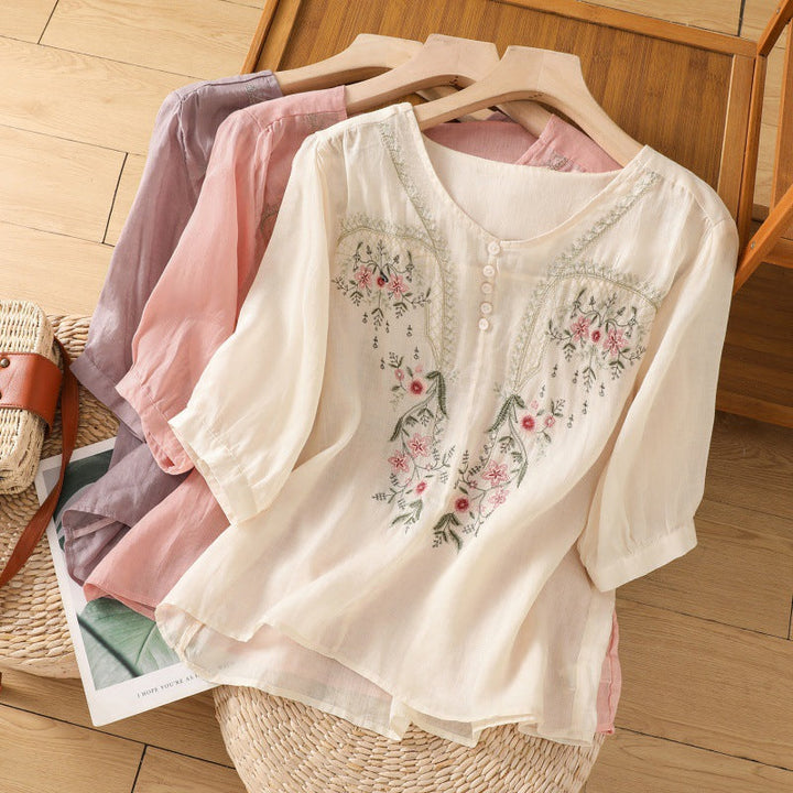 Tamsina™ | Bloemige Relaxed Blouse