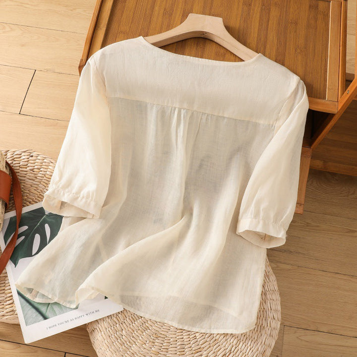 Tamsina™ | Bloemige Relaxed Blouse
