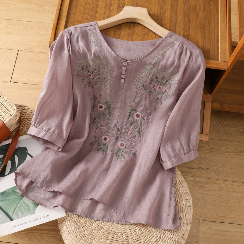 Tamsina™ | Bloemige Relaxed Blouse