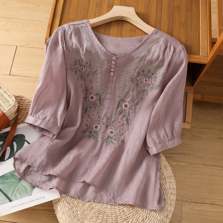 Tamsina™ | Bloemige Relaxed Blouse