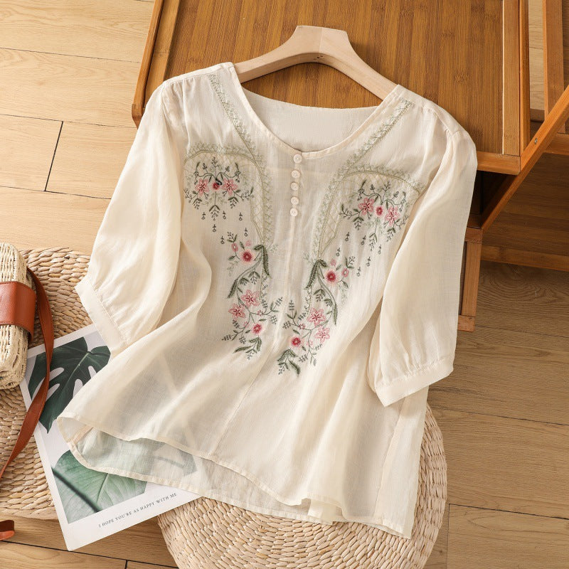 Tamsina™ | Bloemige Relaxed Blouse