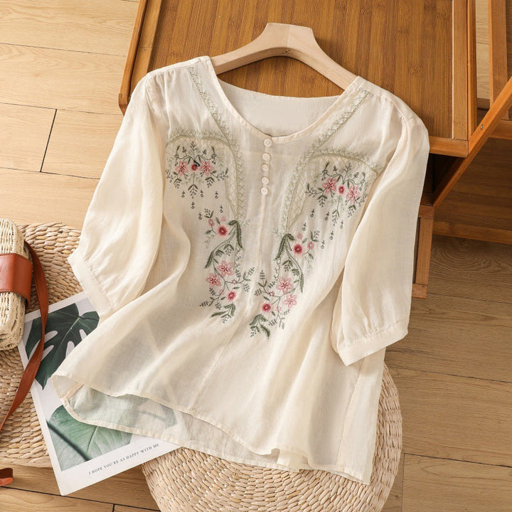Tamsina™ | Bloemige Relaxed Blouse