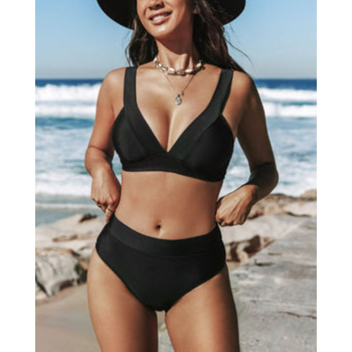 Hilde™ | Effen Hoge Taille Badpak