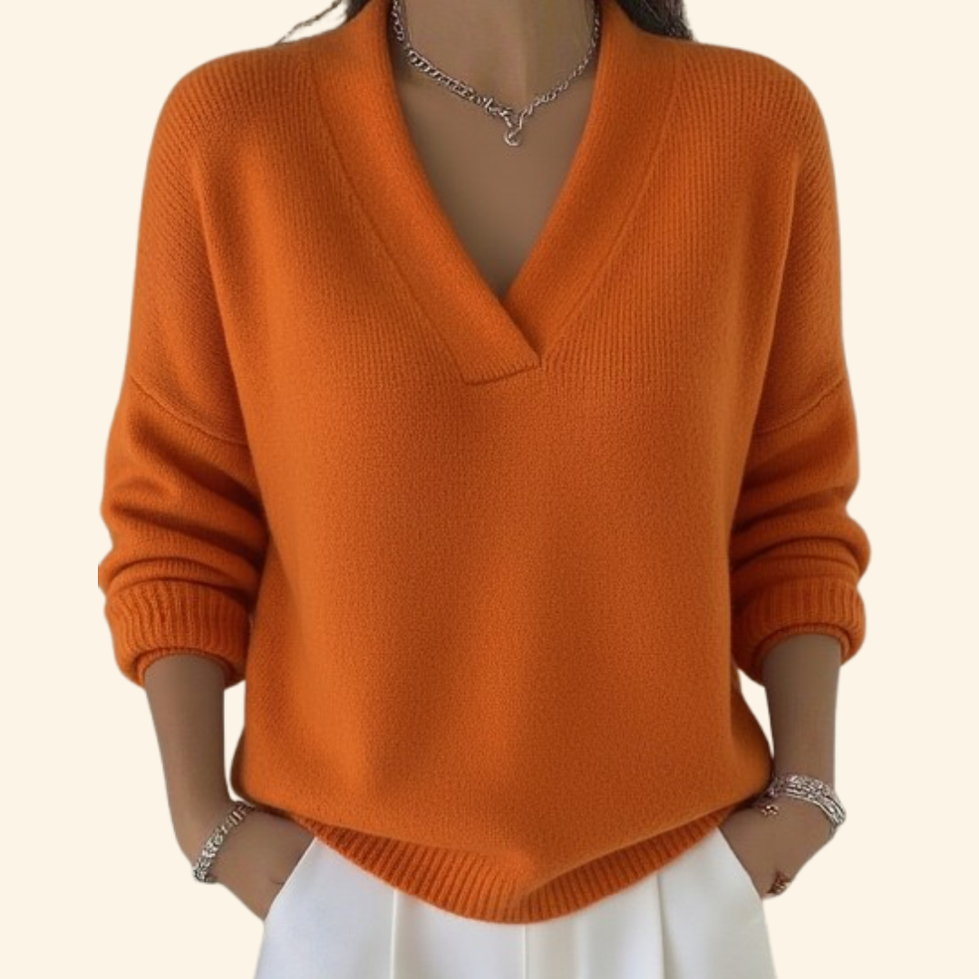 Shayla™ | Zachte Blouse Met V-Hals