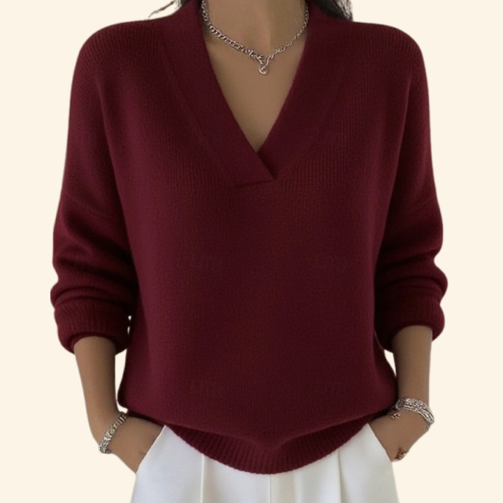 Shayla™ | Zachte Blouse Met V-Hals