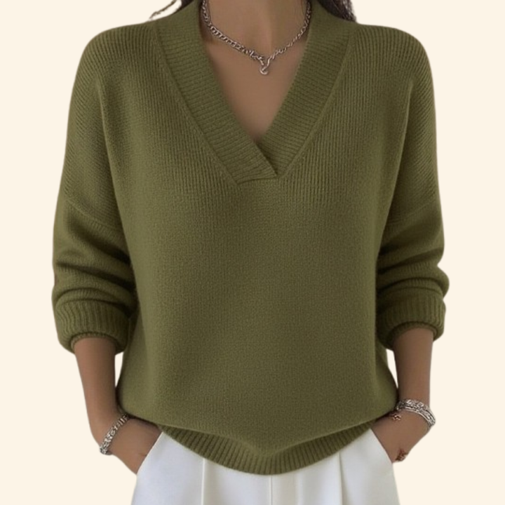 Shayla™ | Zachte Blouse Met V-Hals