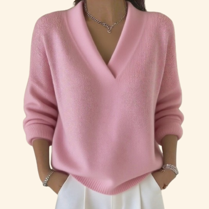 Shayla™ | Zachte Blouse Met V-Hals