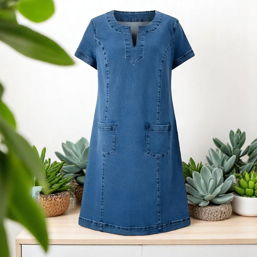 Erin™ | Zachte Denim Jurk