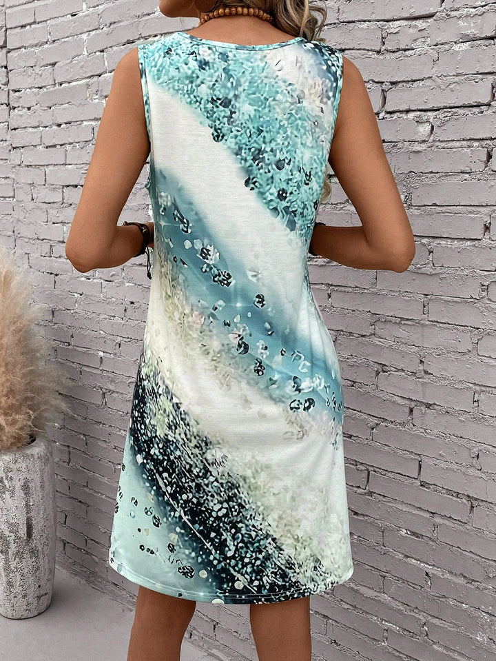 Thea™ - Mouwloze Boho Print Jurk