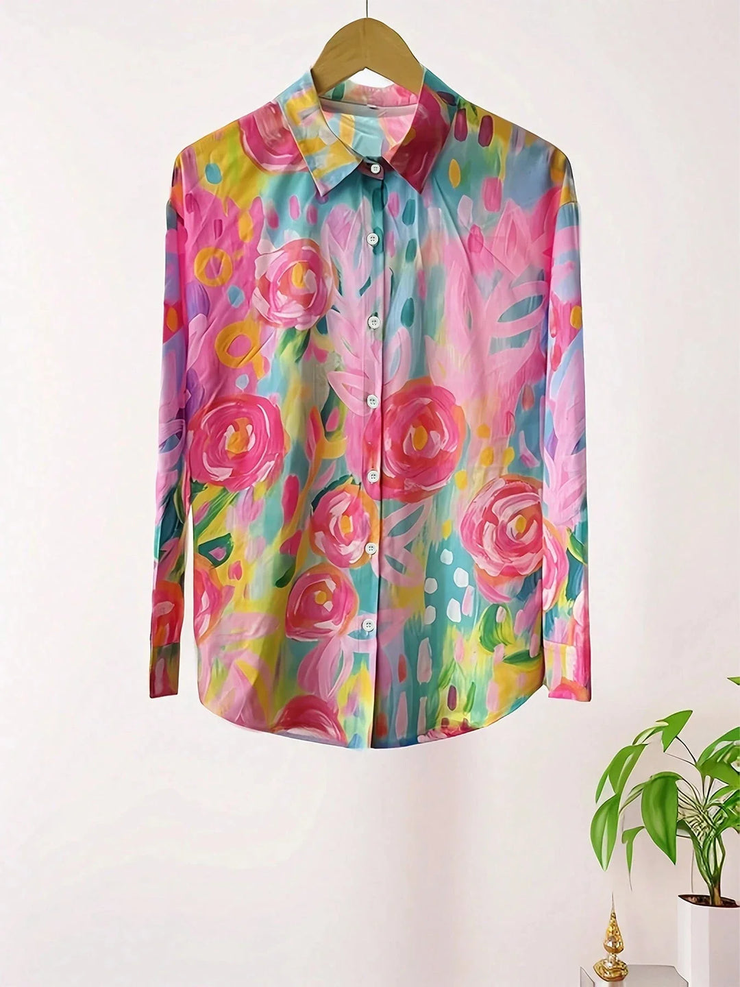 Terri™ | Kleurrijke Blouse met Speelse Print