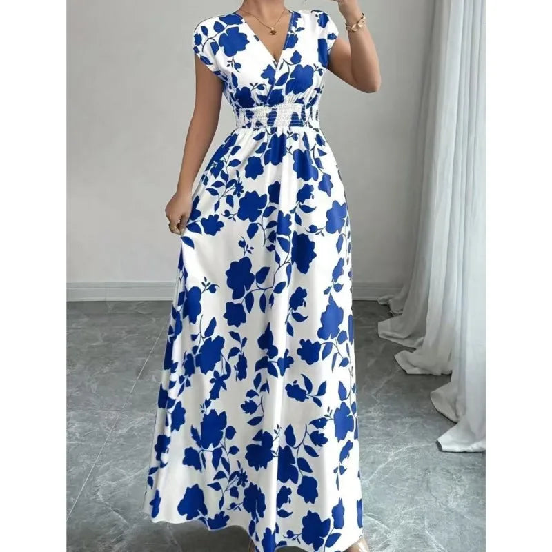 Flora™ - Bloemige Maxi Strandjurk