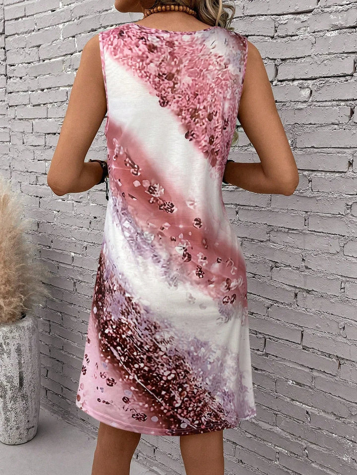 Thea™ - Mouwloze Boho Print Jurk