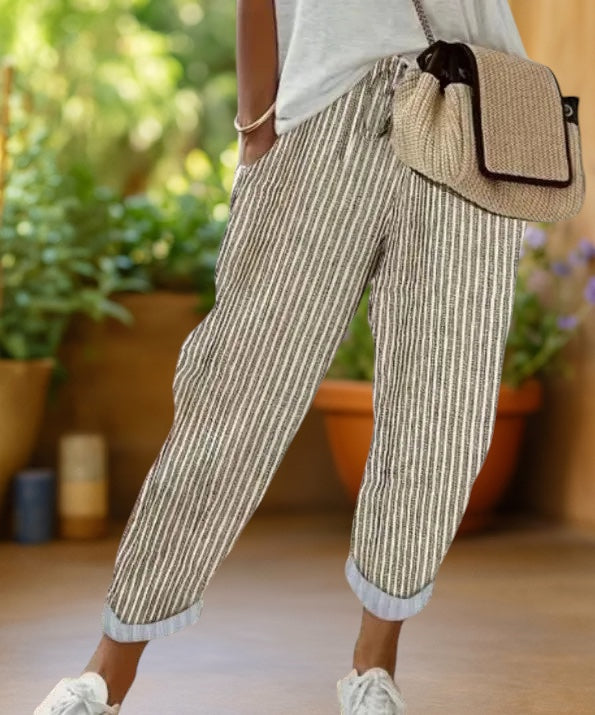 Kyoto | Stripe Trekkoord Broek