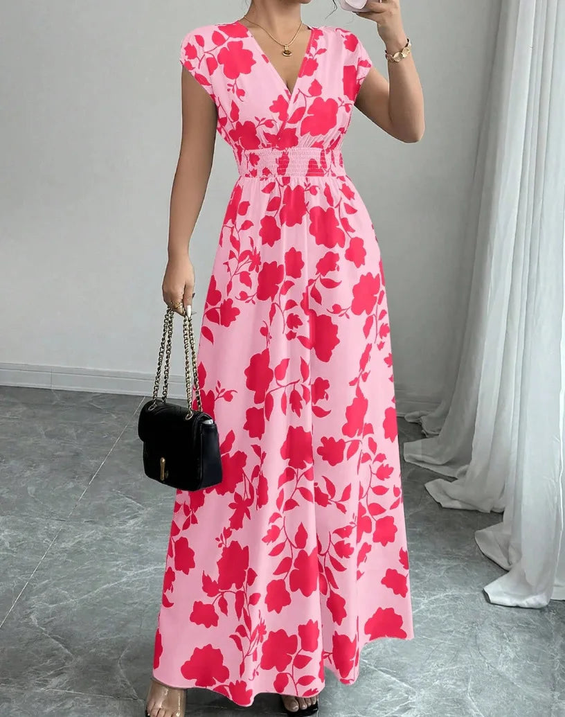 Flora™ - Bloemige Maxi Strandjurk