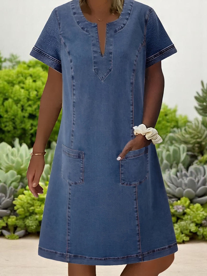Erin™ | Zachte Denim Jurk