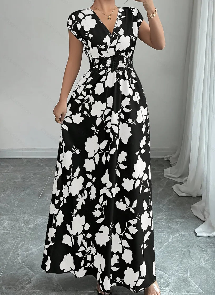 Flora™ - Bloemige Maxi Strandjurk