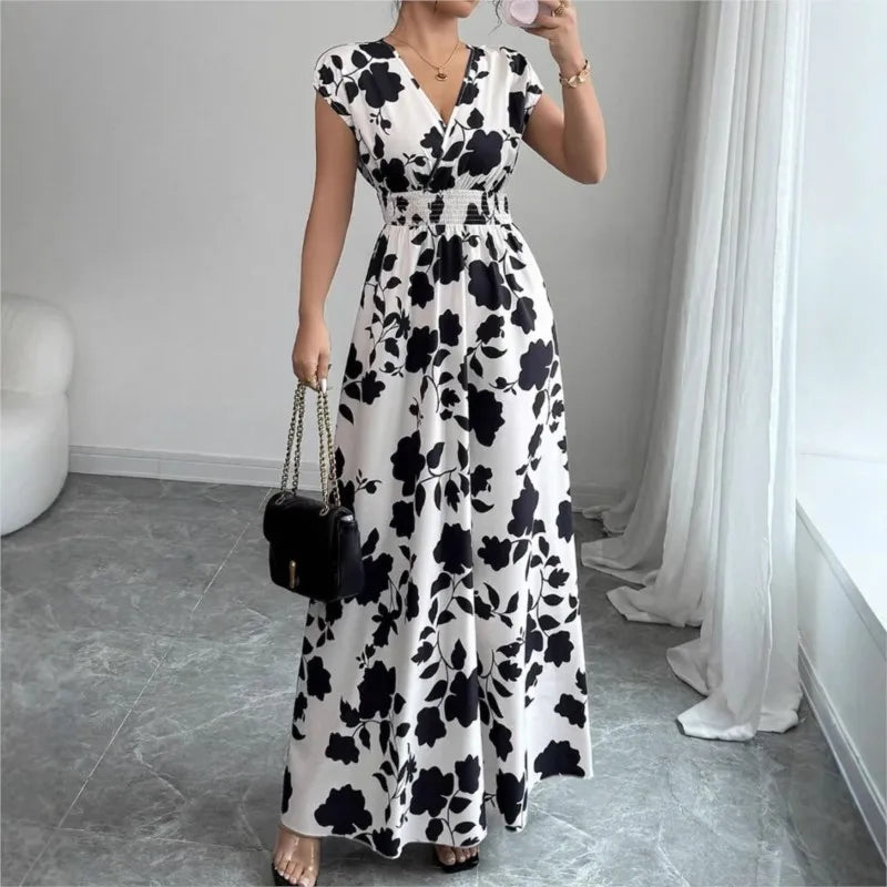 Flora™ - Bloemige Maxi Strandjurk