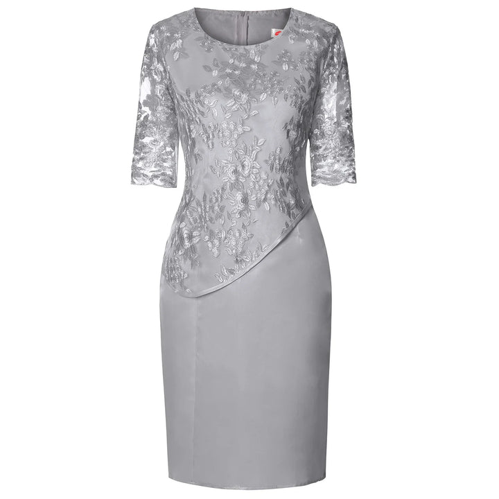 Frances™ | Midi-jurk met Korte Mouwen