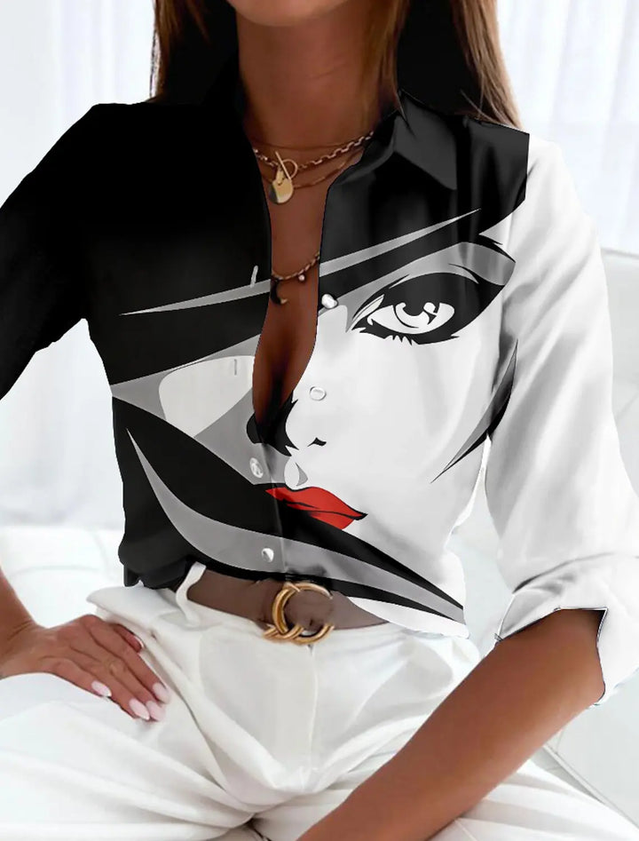 Viola™ | Hedendaagse Geprinte Blouse